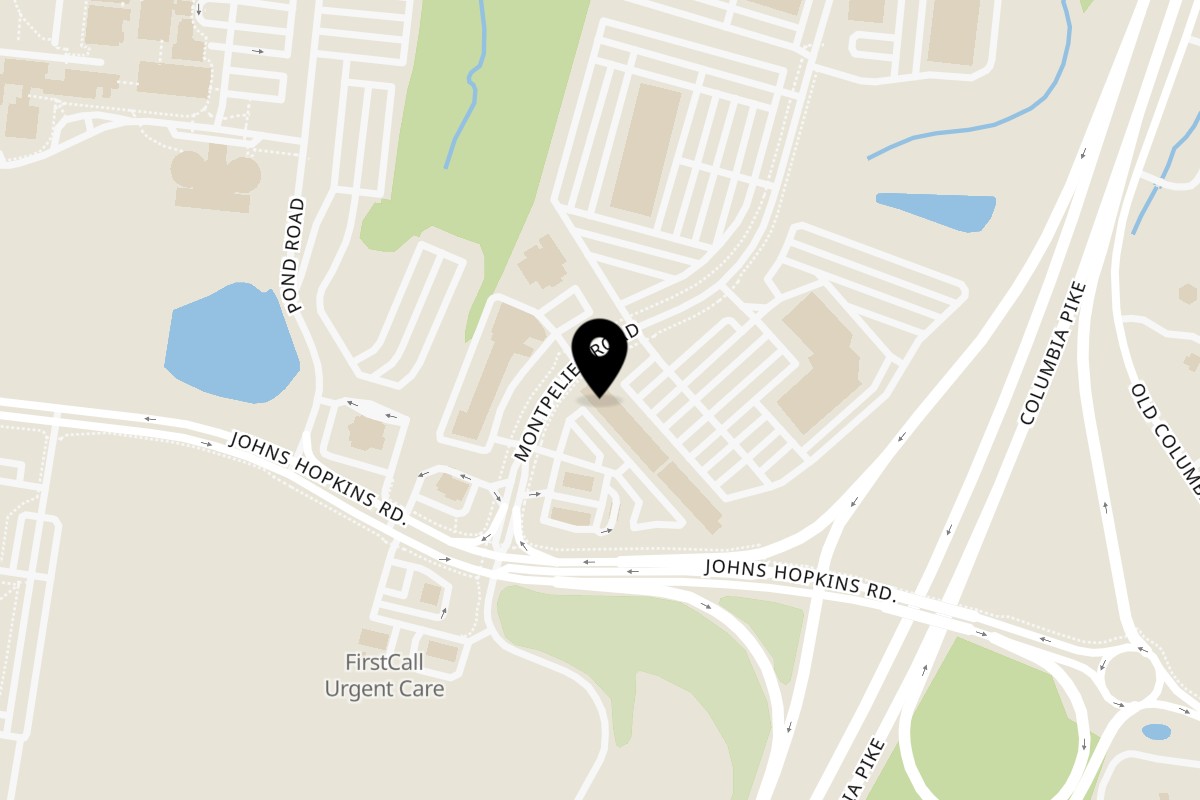 Map showing the location of Royal Cuisine Of India on 7500 Montpelier Rd #104 in Laurel